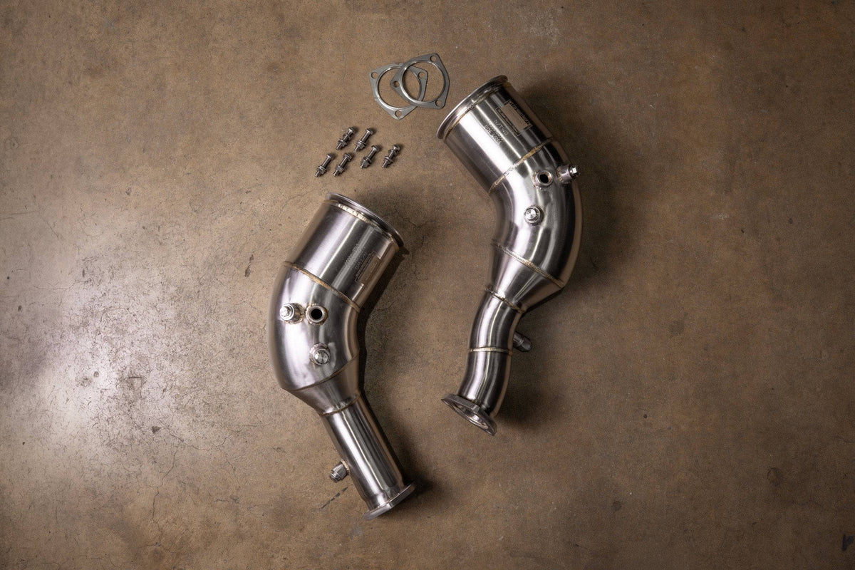 Kies-Motorsports Valvetronic Designs Audi C8 RS6 / RS7 400 Cell Catted Downpipes