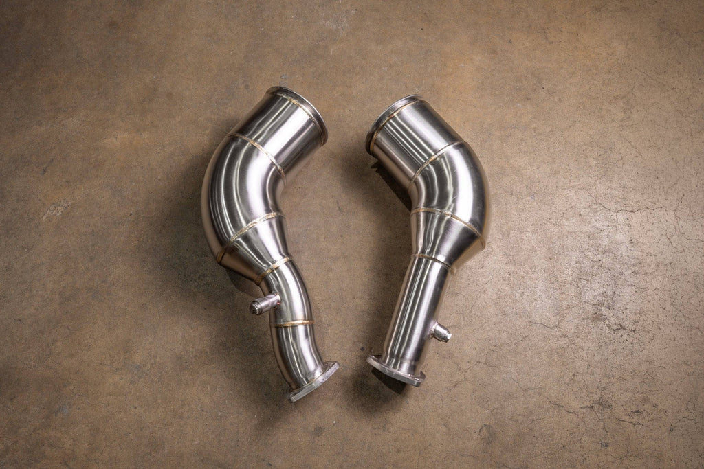 Kies-Motorsports Valvetronic Designs Audi C8 RS6 / RS7 400 Cell Catted Downpipes