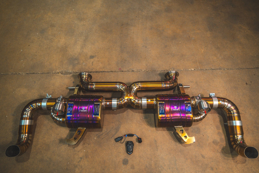 Kies-Motorsports Valvetronic Designs Audi R8 Valved Exhaust System R8 V10 5.2 2009+ Gen 1 & 2 / Valved Catback / 6AL-4V Titanium