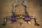 Kies-Motorsports Valvetronic Designs Audi R8 Valved Exhaust System R8 V10 5.2 2009+ Gen 1 & 2 / Valved Catback + Race Free Flow Headers / 6AL-4V Titanium