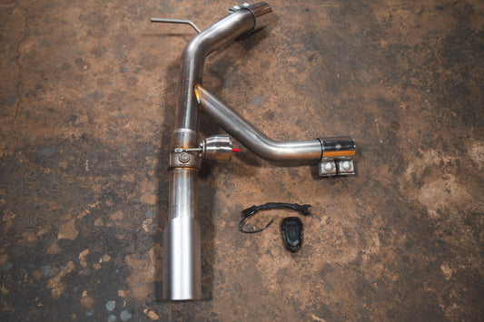 Kies-Motorsports Valvetronic Designs BMW E9x 335i Axleback (1) OEM style (Match OEM 335i Exhaust tip)