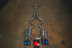 Kies-Motorsports Valvetronic Designs BMW E9x M3 Valved Sport Exhaust System (V2) '+ SPORT Euro 6 Catted 200 Cell MIDPIPE (Dual Resonated) / (4) BURNT (3.5" OUTLET)