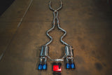 Kies-Motorsports Valvetronic Designs BMW E9x M3 Valved Sport Exhaust System (V2) '+ SPORT Euro 6 Catted 200 Cell MIDPIPE (Dual Resonated) / (4) BURNT (3.5" OUTLET)