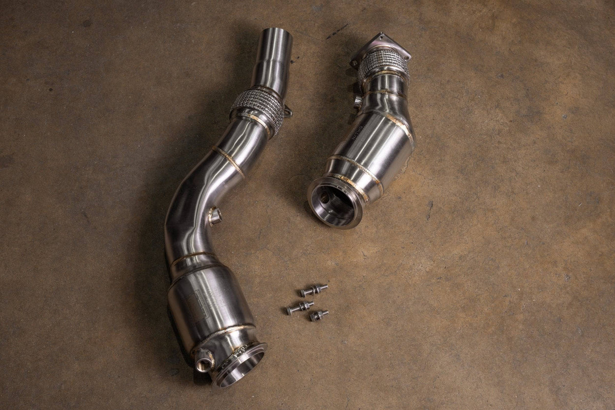 Kies-Motorsports Valvetronic Designs BMW F80/F82/F83/F87C M2C / M3 / M4 400 Cell Catted Downpipes