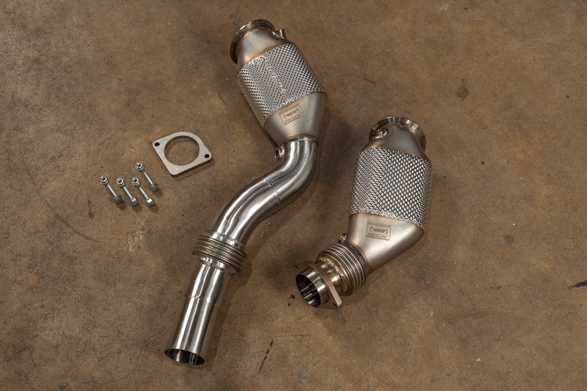 Kies-Motorsports Valvetronic Designs BMW F80/F82/F83/F87C M2C / M3 / M4 400 Cell Catted Downpipes