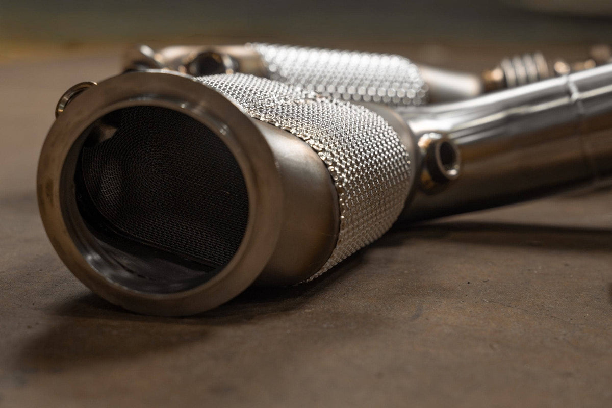Kies-Motorsports Valvetronic Designs BMW F80/F82/F83/F87C M2C / M3 / M4 400 Cell Catted Downpipes