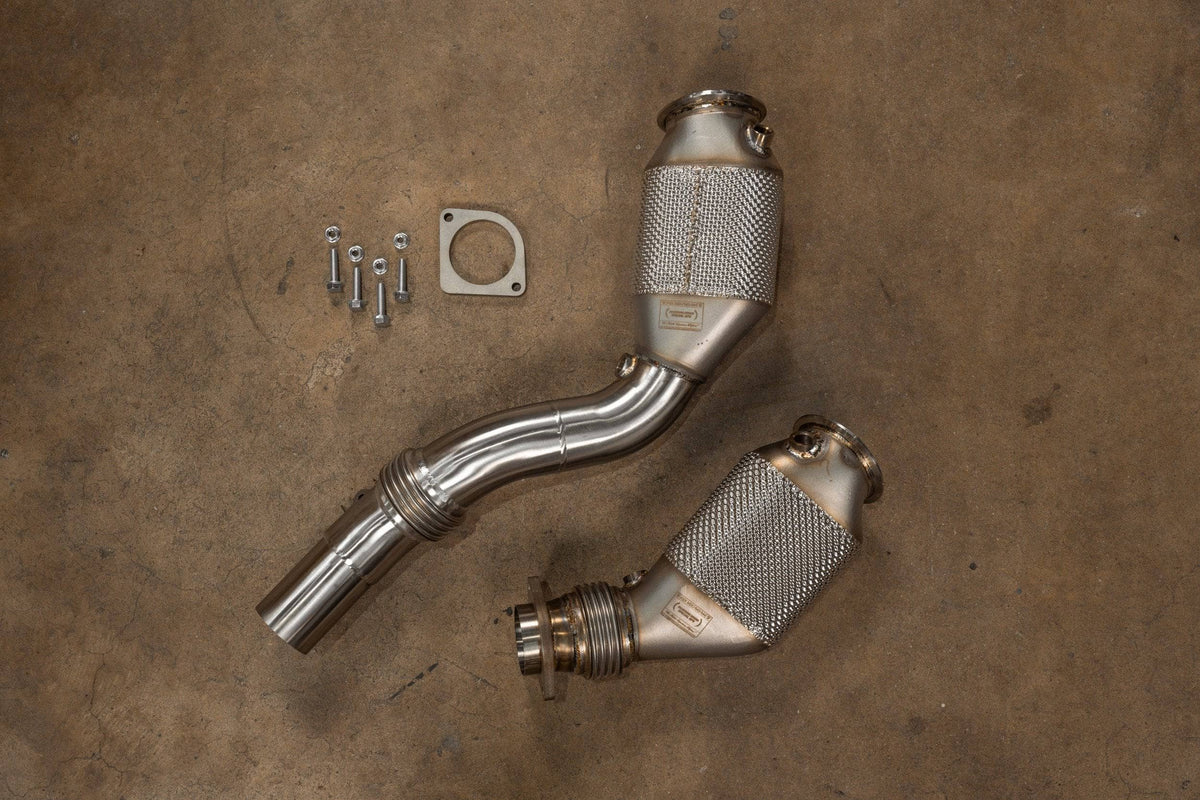 Kies-Motorsports Valvetronic Designs BMW F80/F82/F83/F87C M2C / M3 / M4 400 Cell Catted Downpipes