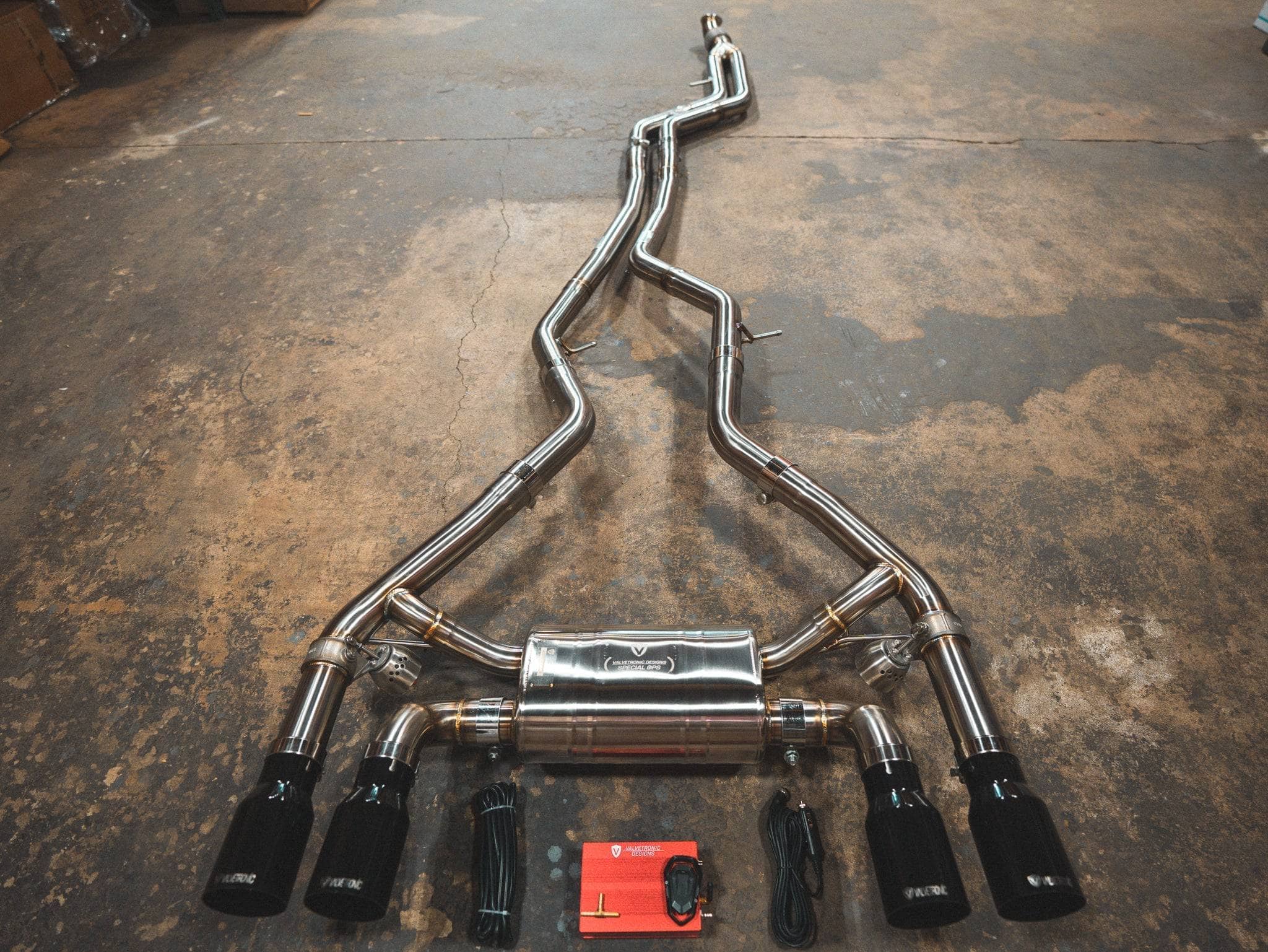Kies-Motorsports Valvetronic Designs BMW F87 M2 Valved Sport Exhaust System (N55) (4) Black (3.5" Outlet)