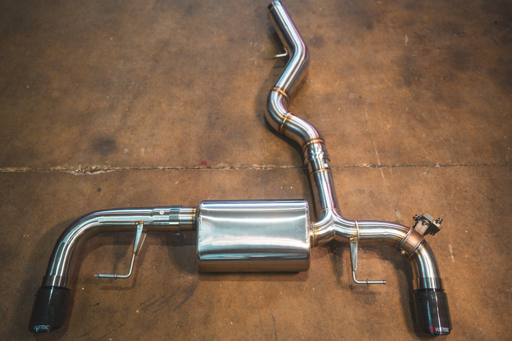 Kies-Motorsports Valvetronic Designs BMW G20/G22 330i/430i Valved Axleback Exhaust System 1x1 Carbon