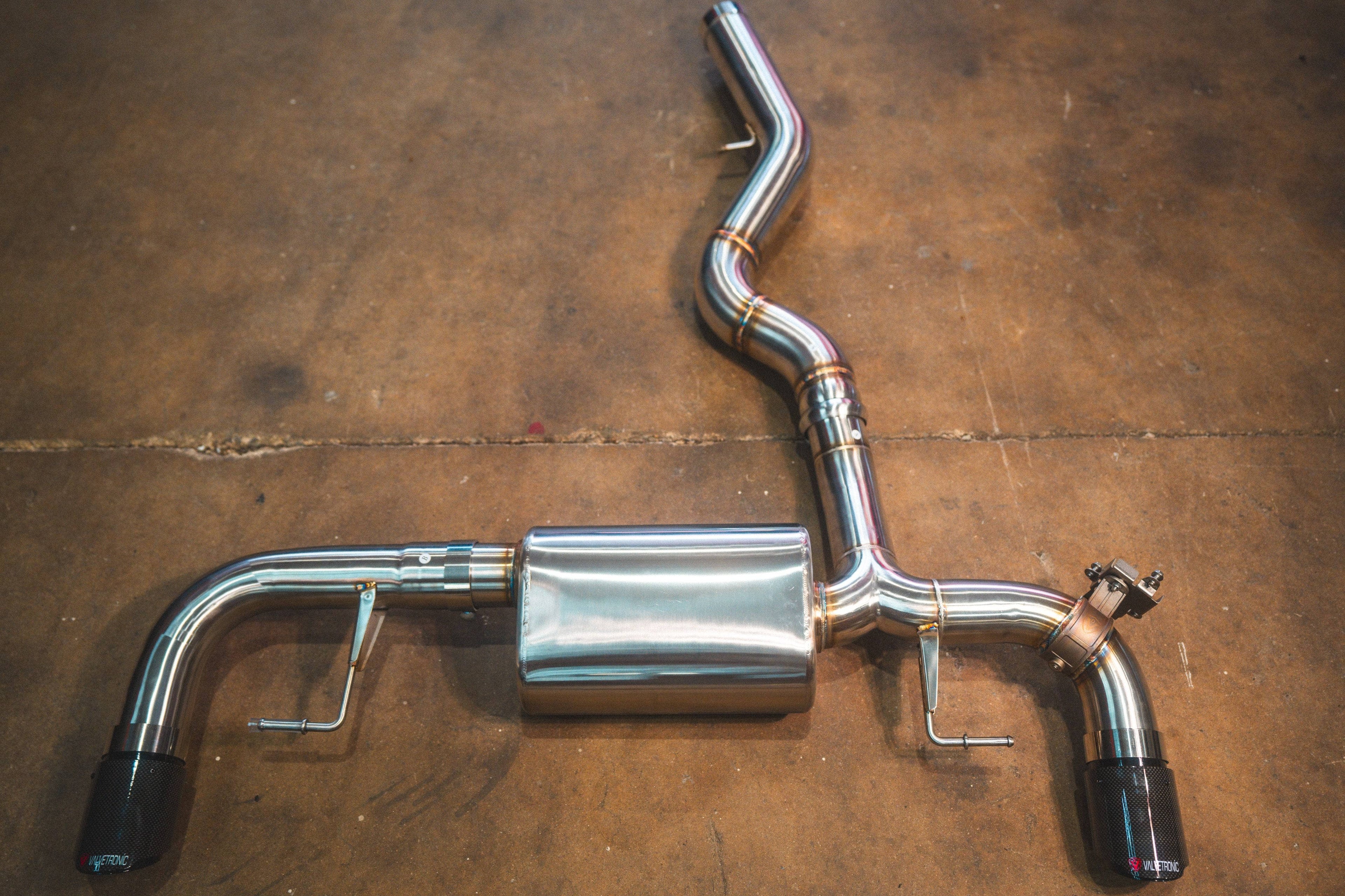 Kies-Motorsports Valvetronic Designs BMW G20/G22 330i/430i Valved Axleback Exhaust System 1x1 Carbon