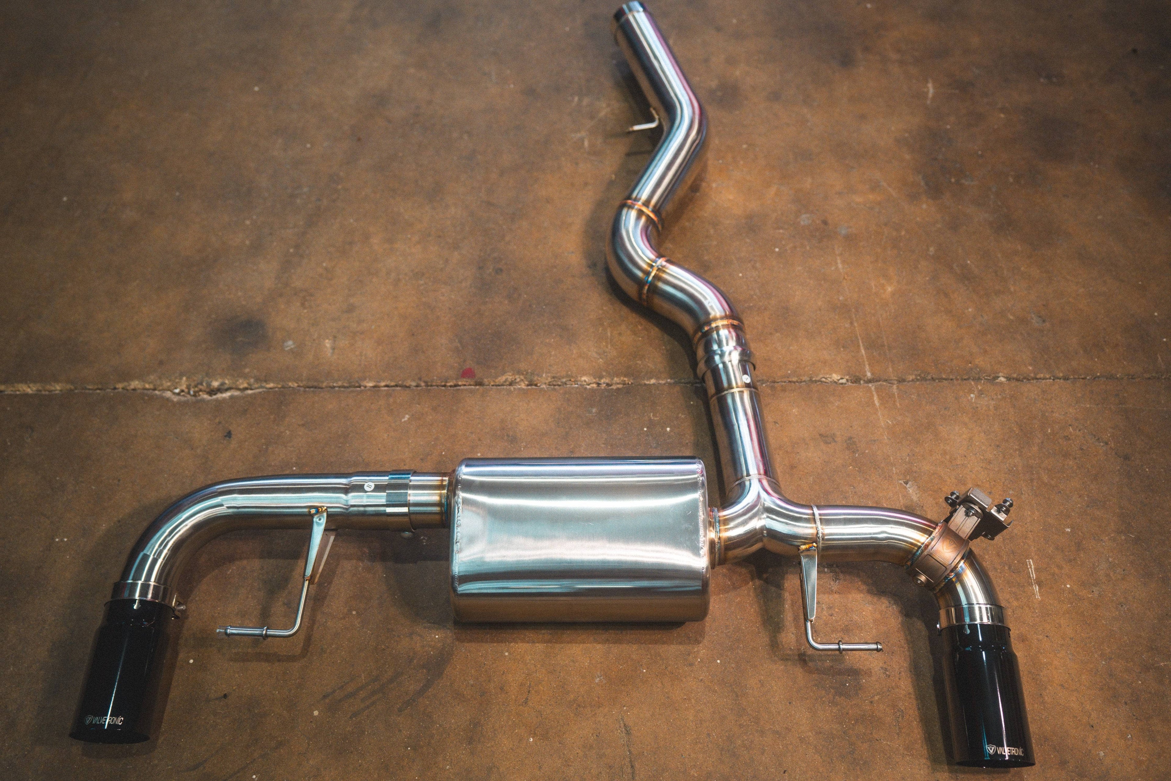 Kies-Motorsports Valvetronic Designs BMW G20/G22 330i/430i Valved Axleback Exhaust System Black