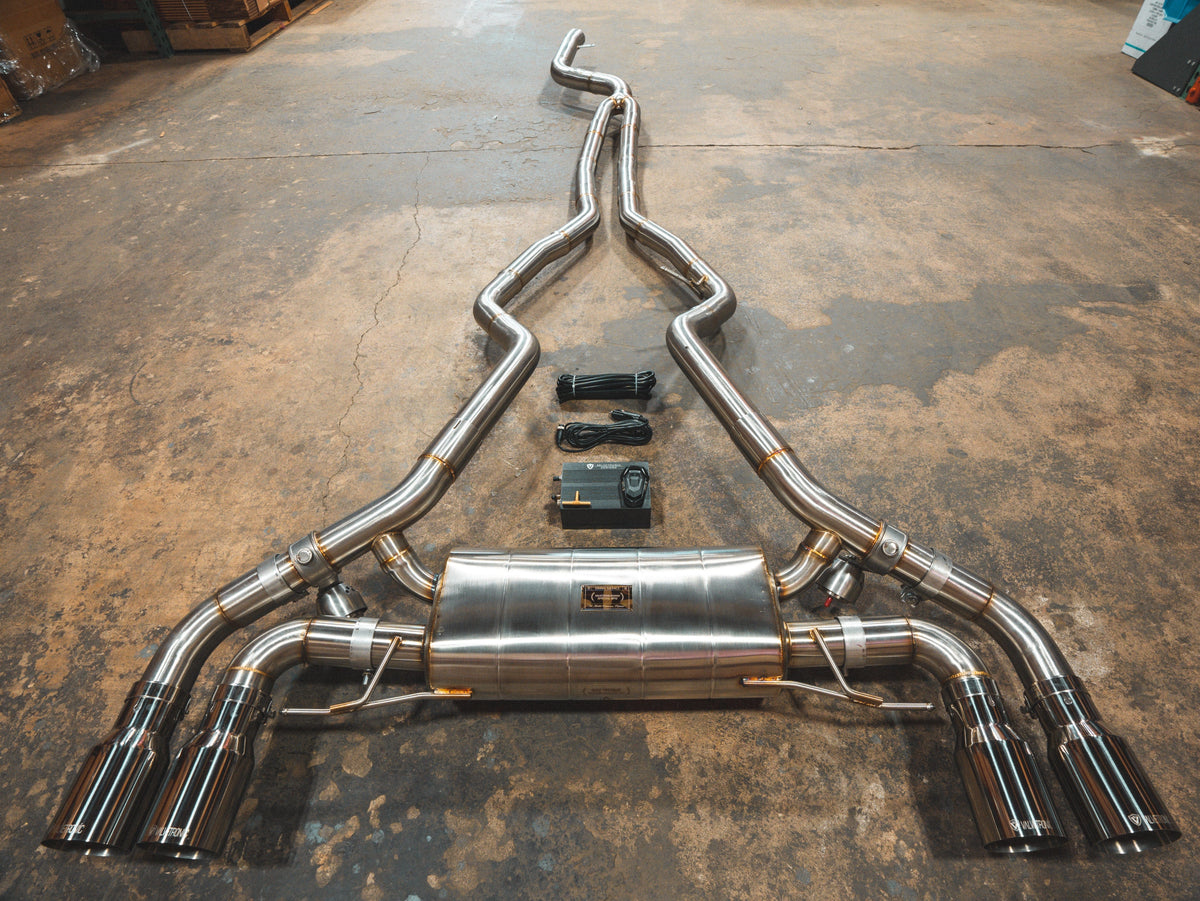 Kies-Motorsports Valvetronic Designs BMW G20/G22 M340i/M440i Valved Sport Exhaust System Brushed / (4) Chrome