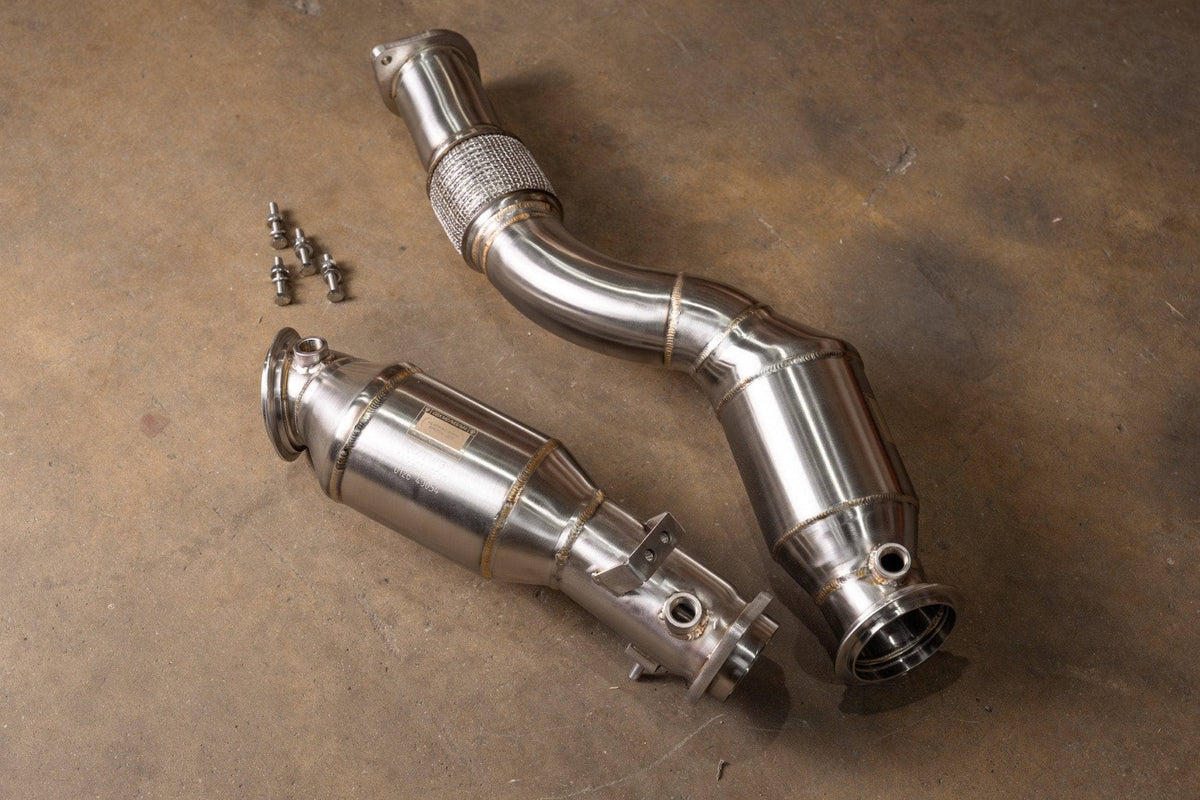 Kies-Motorsports Valvetronic Designs BMW G80/G82/G83/G87 M2 / M3 / M4 400 Cell Catted Downpipes