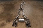 Kies-Motorsports Valvetronic Designs BMW G80/G82/G83 M3 / M4 HFD Midpipe FULL SYSTEM (CATBACK) / BRUSHED T304 STAINLESS STEEL / (4) BLACK (3.5 OUTLET)