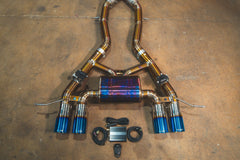 Kies-Motorsports Valvetronic Designs BMW G87 M2 Valved Sport Exhaust System AXLE-BACK / TITANIUM / (4) BURNT (3.5 OUTLET)