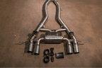 Kies-Motorsports Valvetronic Designs BMW G8x M3 / M4 Valved Sport Exhaust System AXLEBACK / BRUSHED T304 STAINLESS STEEL / (4) BRUSHED STEEL (3.5 OUTLET)