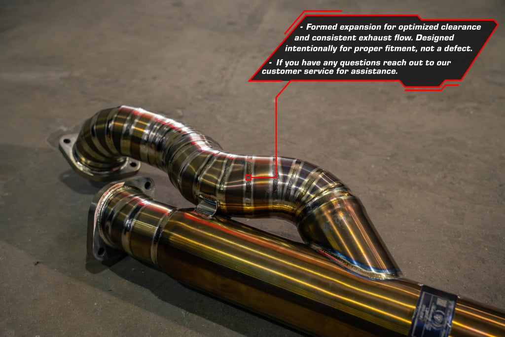 Kies-Motorsports Valvetronic Designs BMW G8x M3 / M4 Valved Sport Exhaust System FULL SYSTEM EQUAL LENGTH (CATBACK) / GRADE 5 TITANIUM / (4) RAW TITANIUM BURNT (4.0 OUTLET)