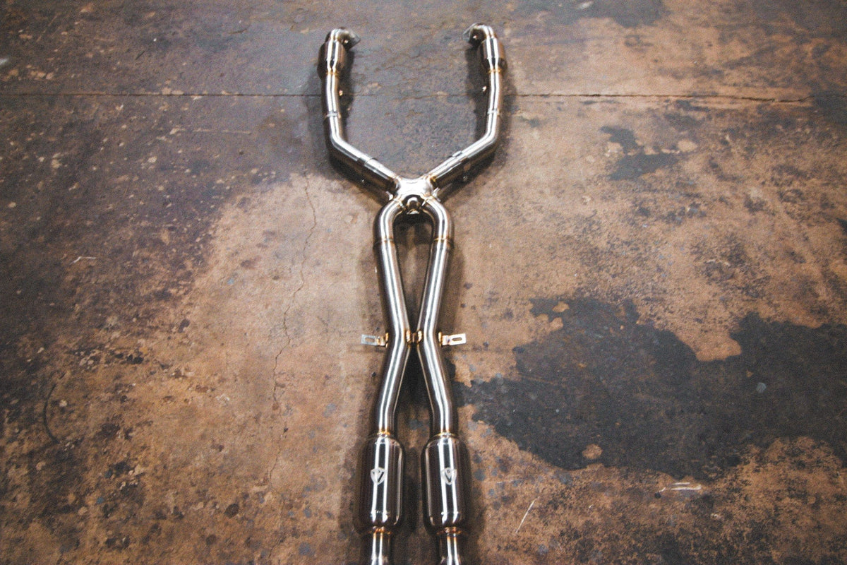 Kies-Motorsports Valvetronic Designs BMW M3 E9x V2 Midpipe 200 CELL EURO 6 CATTED DUAL RESONATED Main image