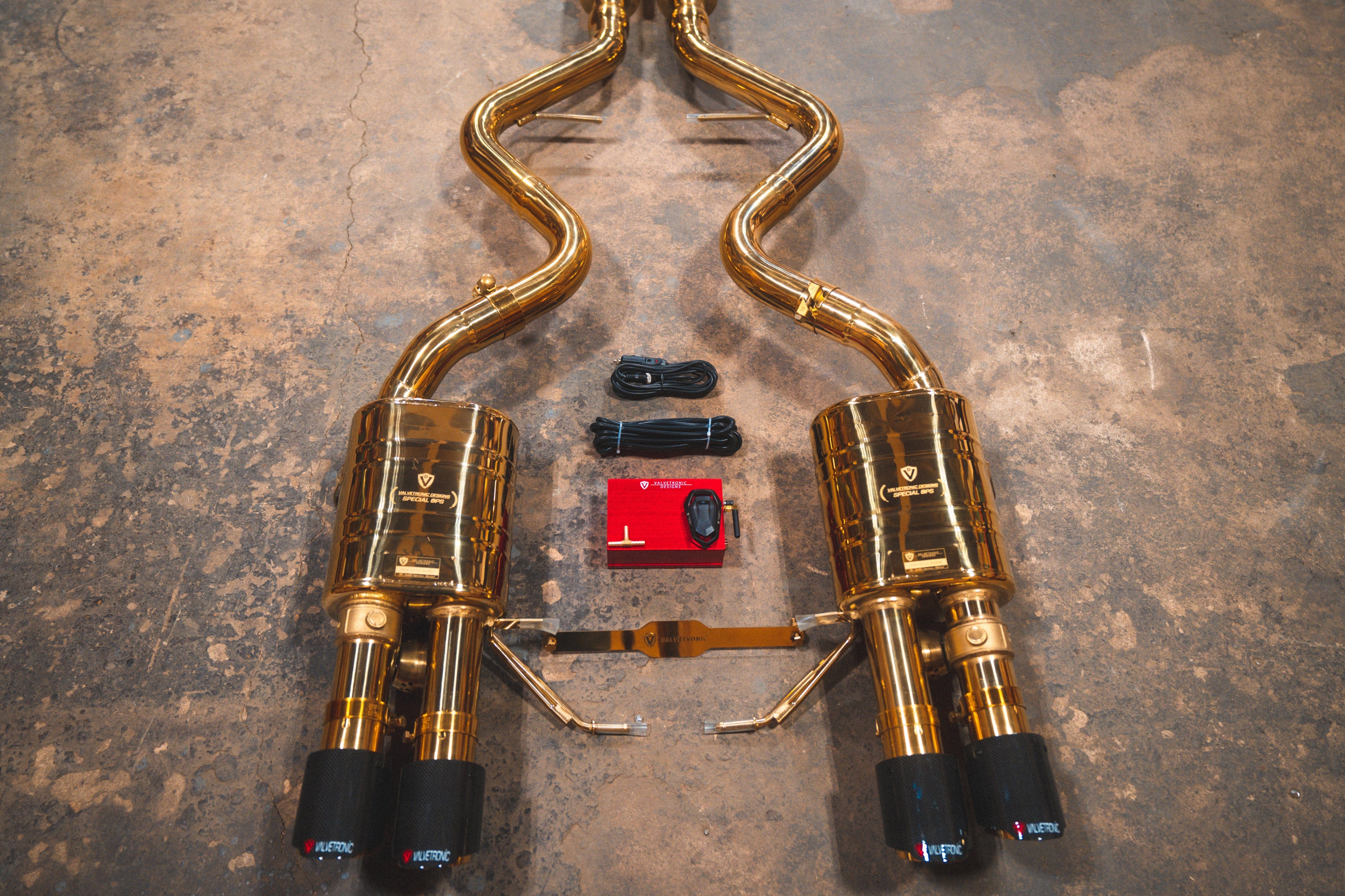 Kies-Motorsports Valvetronic Designs BMW M3 E9x V2 Valved Race Exhaust System (GOLD)