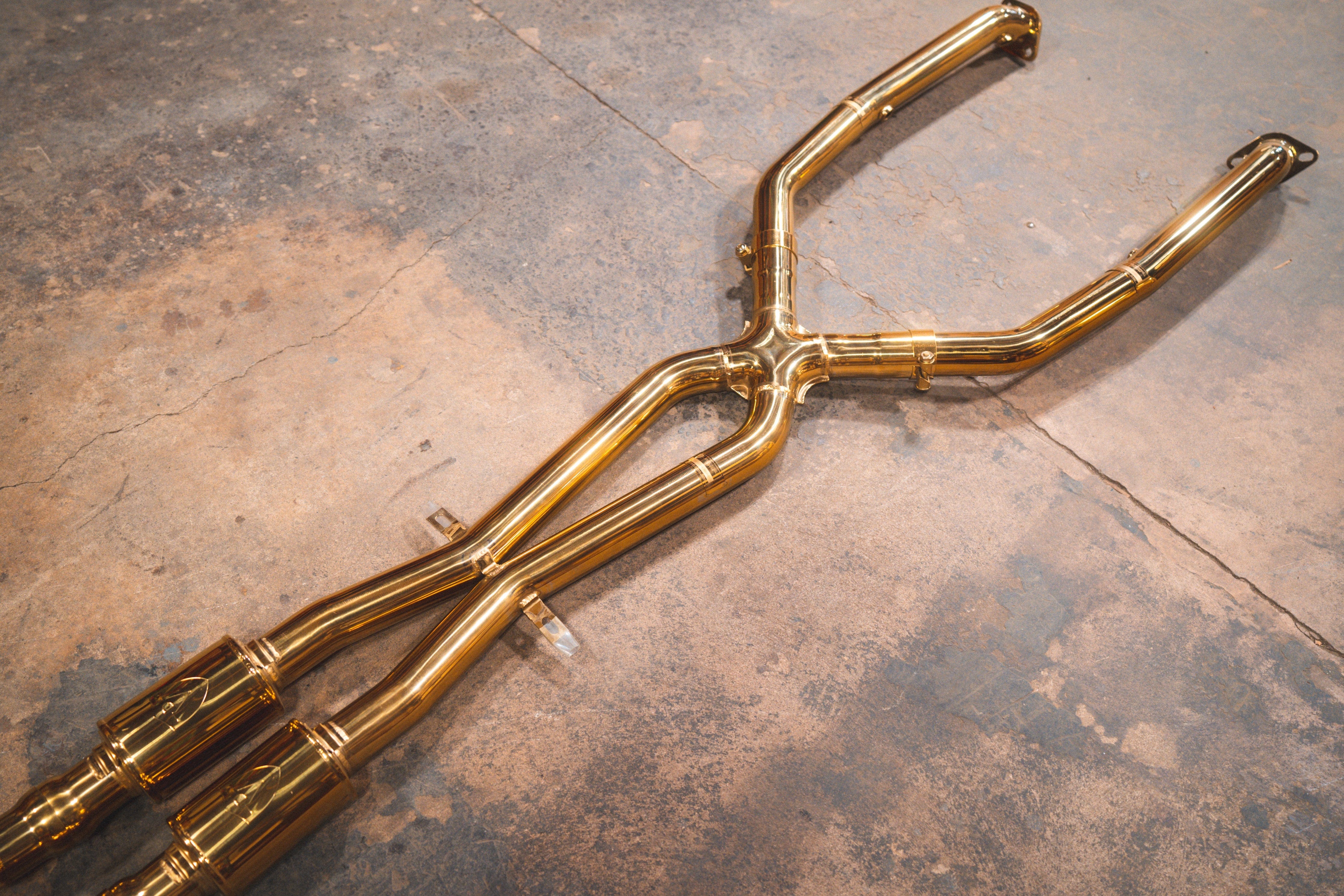 Kies-Motorsports Valvetronic Designs BMW M3 E9x V2 Valved Race Exhaust System (GOLD)