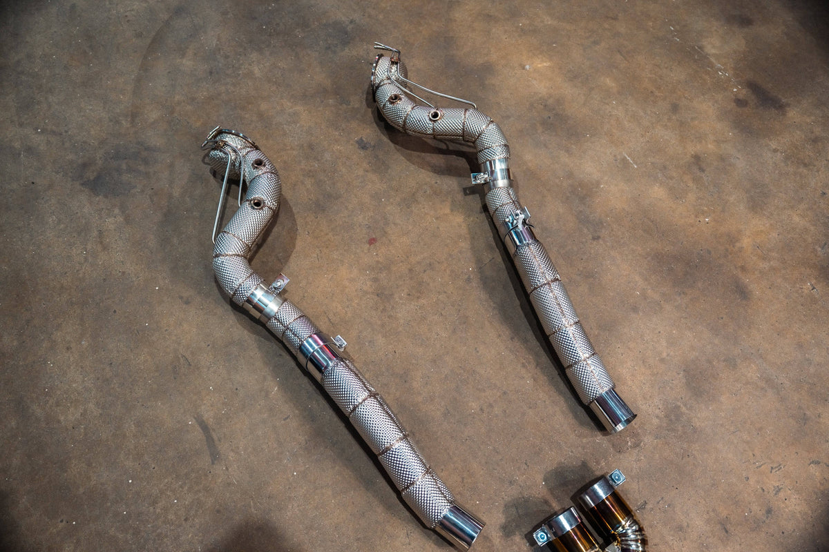 Kies-Motorsports Valvetronic Designs Ferrari F12 / 812 Front Race Pipes Ferrari 812 (WITH OPF BUNGS)