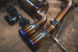 Kies-Motorsports Valvetronic Designs Valvetronic Designs 4.0 Inch Outlet Exhaust Tips (Exclusive) Raw Burnt Titanium / 2.5" Inlet
