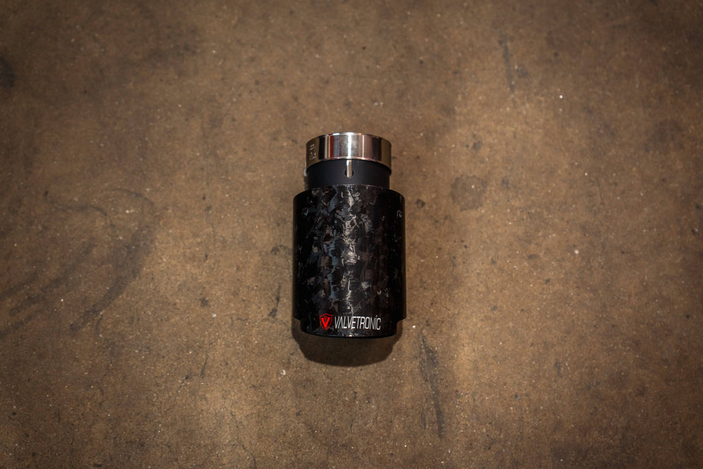 Kies-Motorsports Valvetronic Designs Valvetronic Designs Exhaust Tips (SINGLES) 2.5 / 63MM / Forged Carbon Fiber