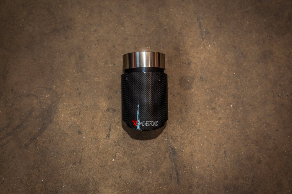 Kies-Motorsports Valvetronic Designs Valvetronic Designs Exhaust Tips (SINGLES) 3.0 / 76MM / Carbon Fiber 1x1