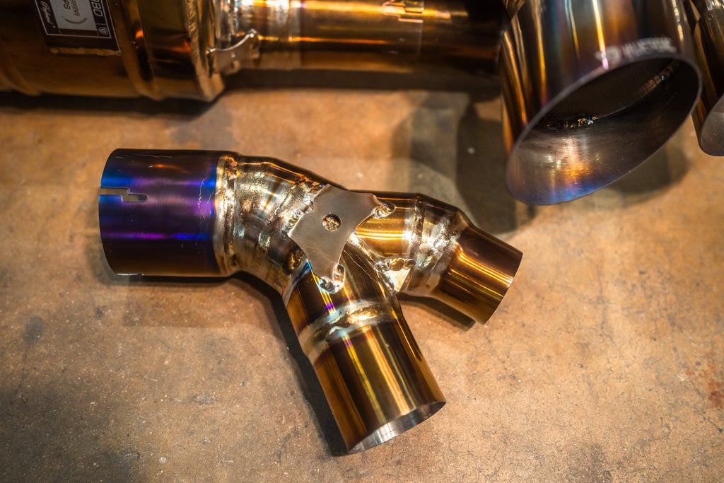 Kies-Motorsports Valvetronic Designs Valvetronic Valved Race Exhaust System for Porsche 911 Turbo 991.1 / 991.2 Grade 5 Titanium