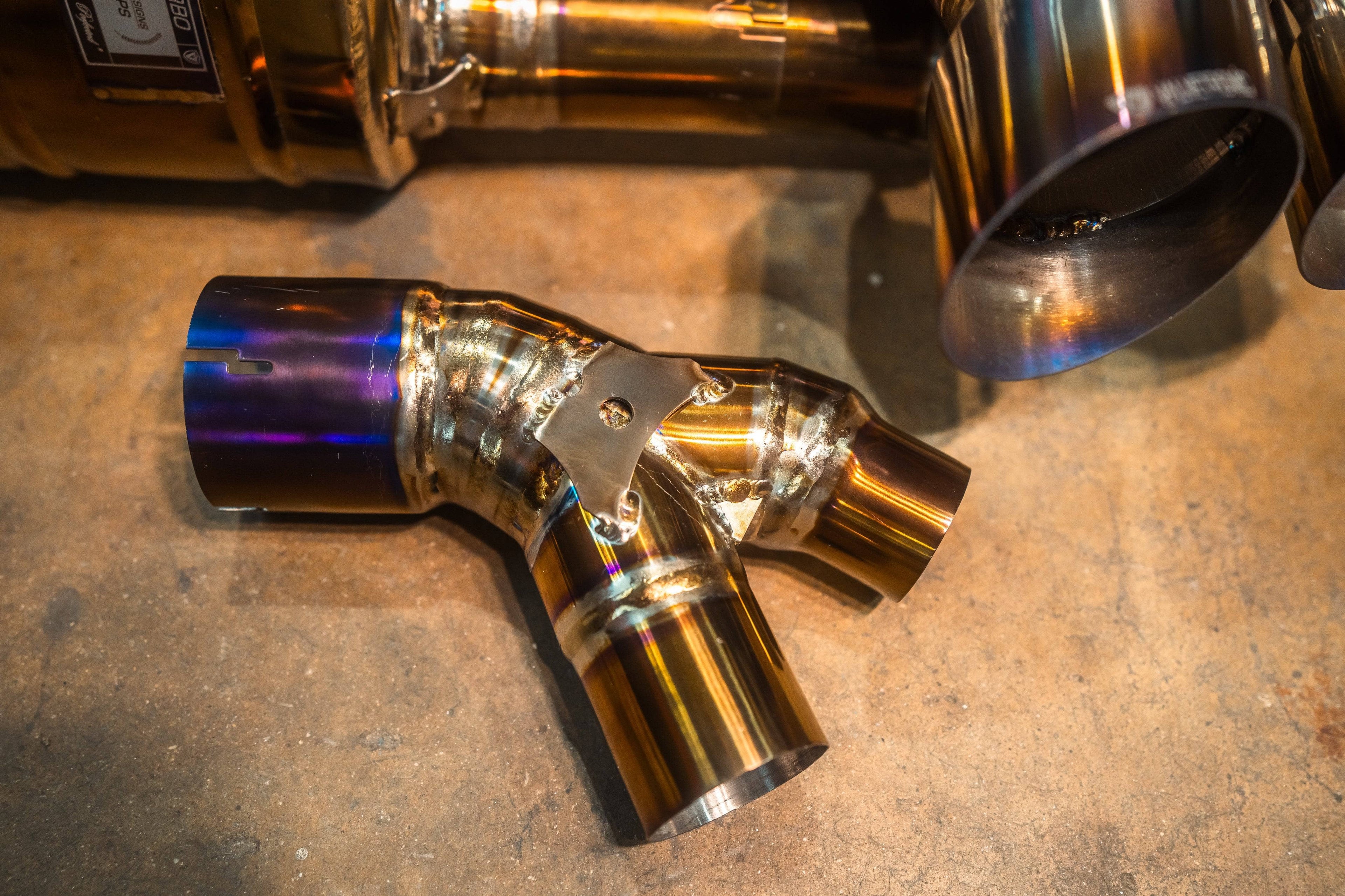 Kies-Motorsports Valvetronic Designs Valvetronic Valved Race Exhaust System for Porsche 911 Turbo 991.1 / 991.2 Grade 5 Titanium