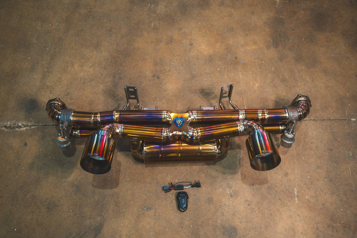 Kies-Motorsports Valvetronic Designs Valvetronic Valved Sport Exhaust System for Porsche 718 GT4 / Boxter Spyder Valved Sport Exhaust System (Titanium)