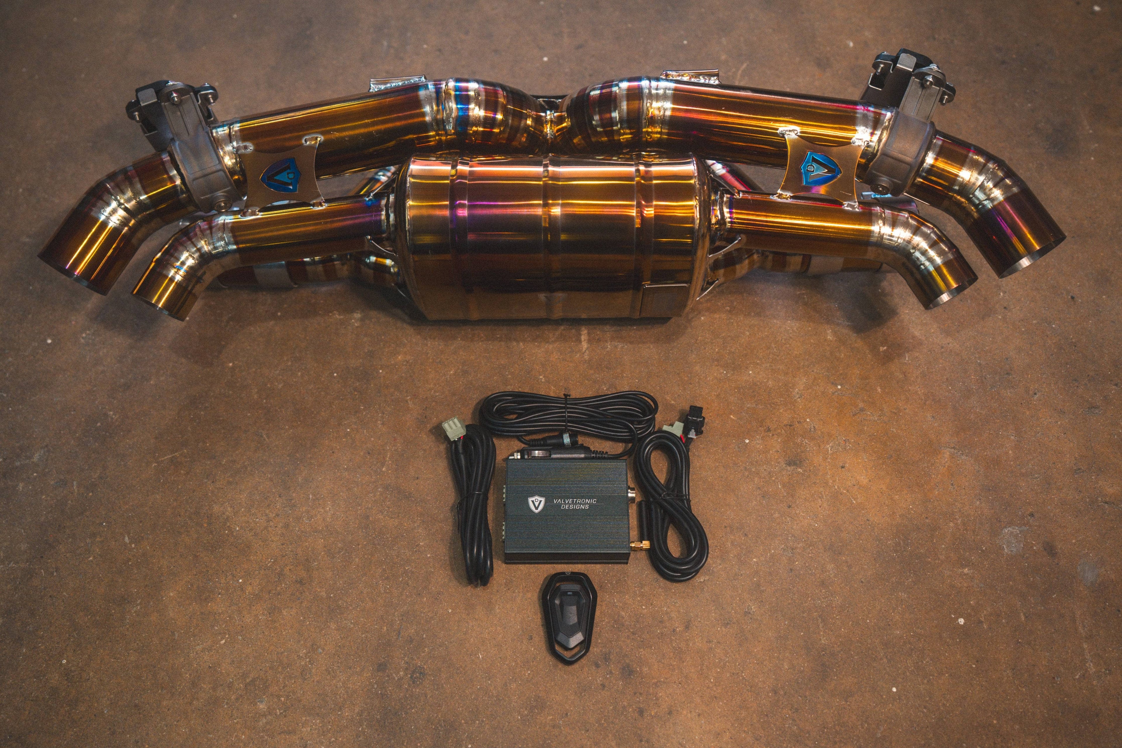 Kies-Motorsports Valvetronic Designs Valvetronic Valved Sport Exhaust System for Porsche 992 Carrera / Turbo Grade 5 Titanium / Sport Catback System