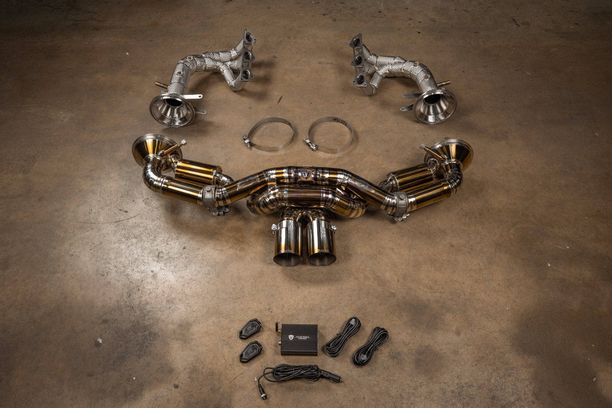 Kies-Motorsports Valvetronic Designs Valvetronic Valved Sport Exhaust System for Porsche 992 GT3/RS F1 Valved Package / '+ RACE Free Flow headers / Grade 5 titanium