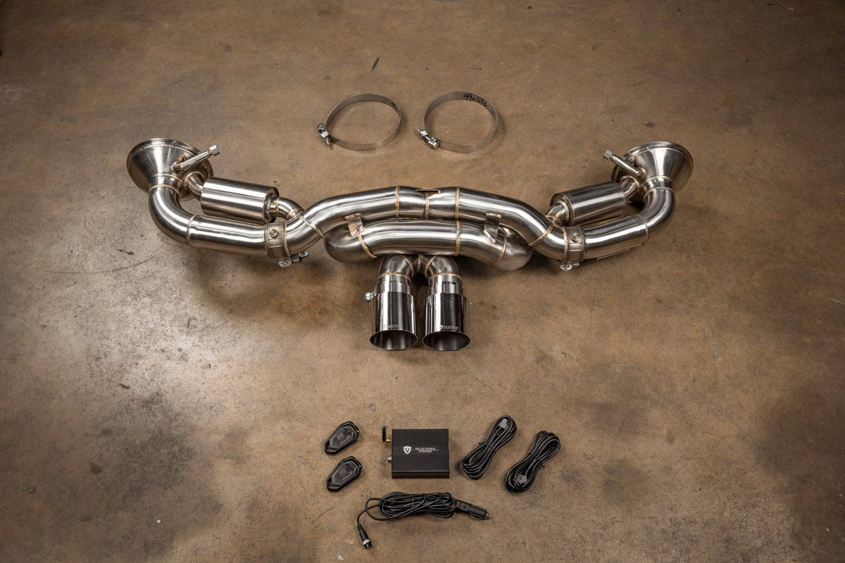 Kies-Motorsports Valvetronic Designs Valvetronic Valved Sport Exhaust System for Porsche 992 GT3/RS F1 Valved Package / Sport Catback System Only / Brushed T304 Stainless Steel
