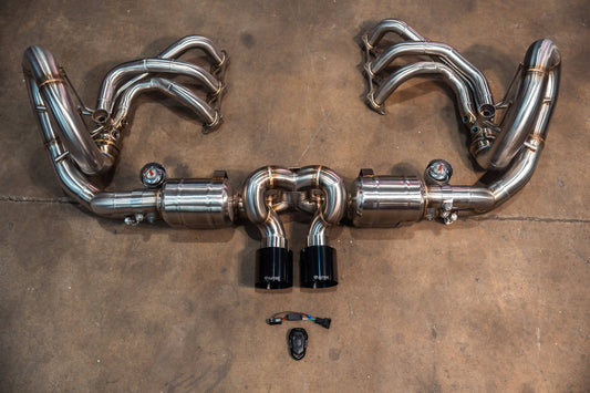 Kies-Motorsports Valvetronic Designs Valvetronic Valved Sport Exhaust System for Porsche GT3 991.1 / 991.2 '+ FREE FLOW RACE HEADERS / Stainless Steel