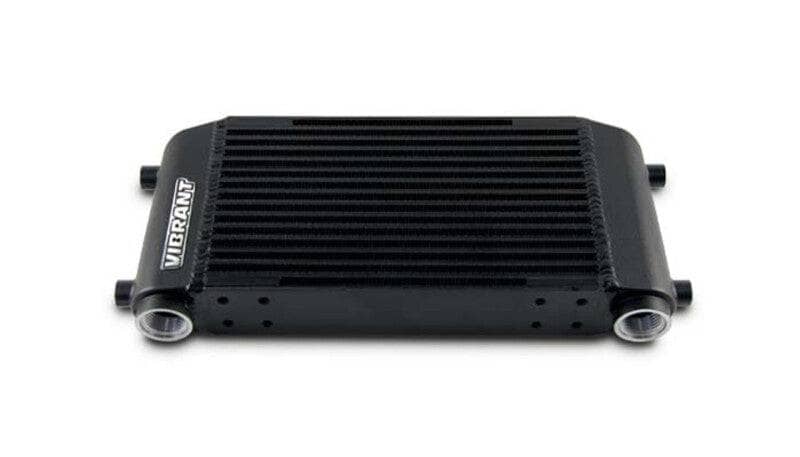 Kies-Motorsports Vibrant Vibrant Single Pass Oil Cooler Assembly 6in x 10in x 2in Main image