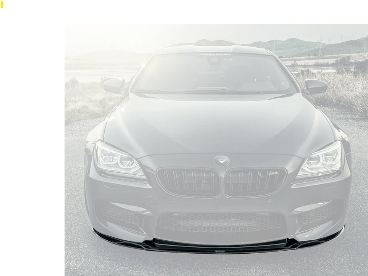 BMW F12 M6 VRS PROGRAM (2005 - 2018) VRS Aero Front Spoiler Carbon Fiber PP 1x1 Glossy Secondary image
