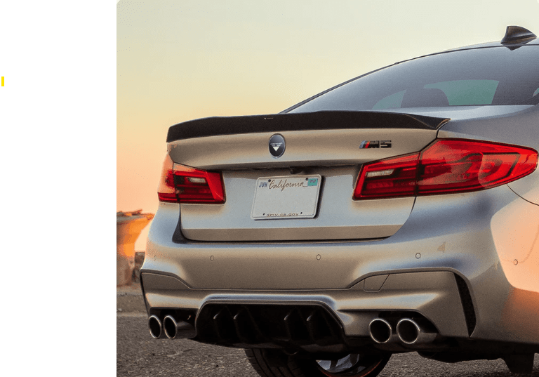BMW F90 M5 VRS PROGRAM (2017+) VRS Aero Rear Diffuser Carbon Fiber PP 2x2 Glossy Secondary image