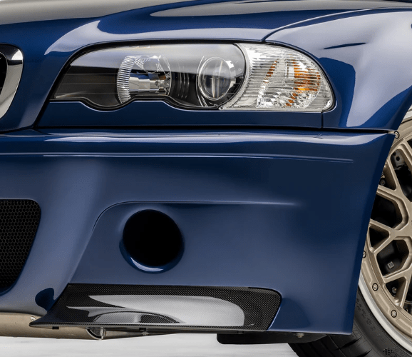 Kies-Motorsports Vorsteiner VORSTEINER BMW E46 M3 V-CSL Aero Bumper 2 Piece Splitter Carbon Fiber PP 1x1 Glossy (Replacement) Carbon Fiber PP 1X1 Glossy Main image