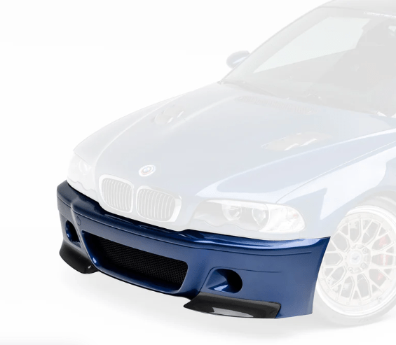 Kies-Motorsports Vorsteiner VORSTEINER BMW E46 M3 V20 Aero Front Bumper With 2 Piece Splitter Carbon Fiber PP 1x1 Glossy Main image