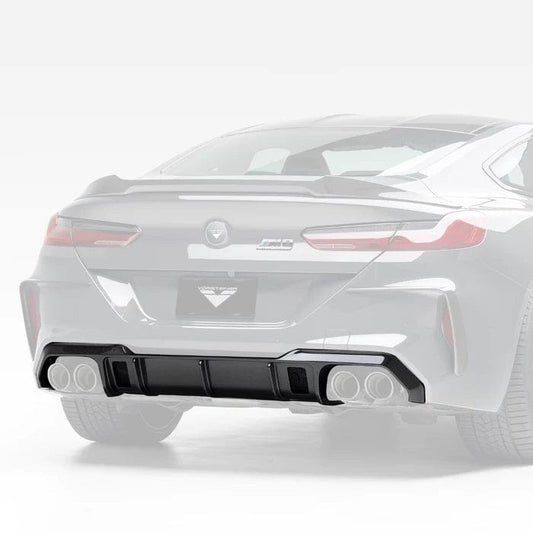 Kies-Motorsports Vorsteiner VORSTEINER BMW F9X M8 VRS AERO REAR DIFFUSER CARBON FIBER PP 2X2 GLOSSY