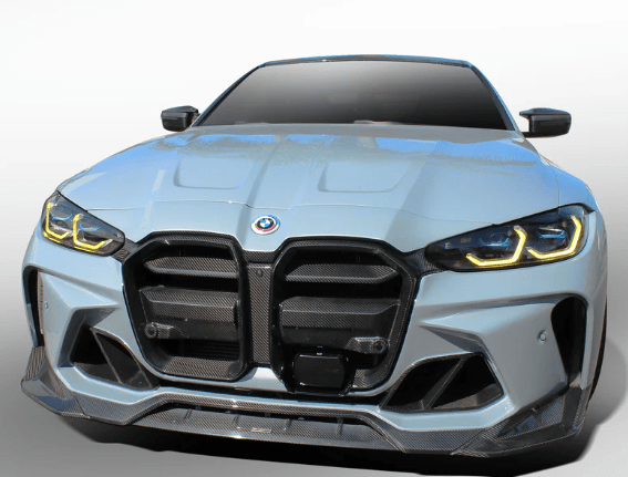Kies-Motorsports Vorsteiner VORSTEINER BMW G8X M3/M4 VRS GTS-V Aero Front Bumper Carbon Fiber PP 2x2 Glossy (Compatible with ACC radar) Main image