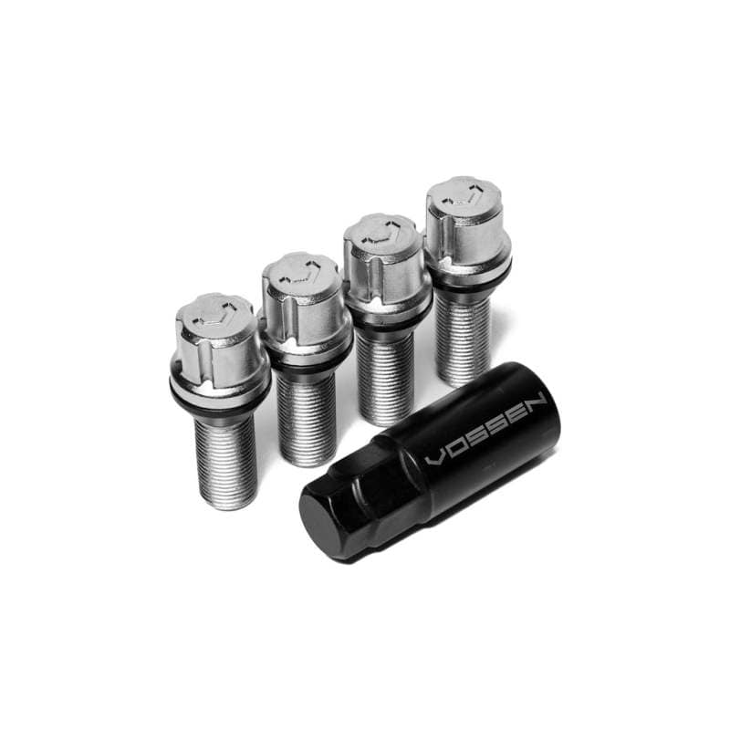 Kies-Motorsports Vossen Vossen 30mm Lock Bolt - 14x1.25 - 17mm Hex - Cone Seat - Silver (Set of 4) Main image