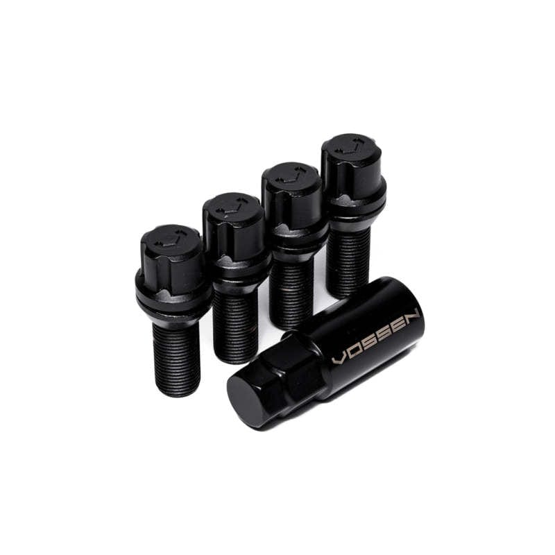 Kies-Motorsports Vossen Vossen 30mm Lock Bolt - 14x1.5 - 17mm Hex - Cone Seat - Black (Set of 4) Main image