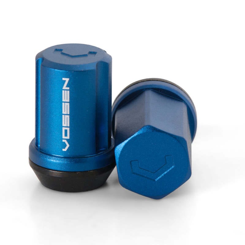 Kies-Motorsports Vossen Vossen 35mm Lock Nut - 12x1.5 - 19mm Hex - Cone Seat - Blue (Set of 4) Main image