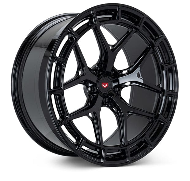 Kies-Motorsports Vossen Vossen Forged F-LC3-01 20X10.5 Gloss Black Solid Lightening Pockets Color Matched Cap