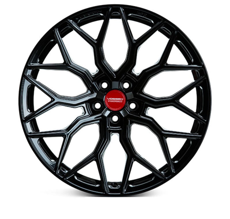 Kies-Motorsports Vossen Vossen HF-2 19x8.5 / 5x120 / ET30 / Flat Face / 66.9 - Gloss Black Wheel Main image