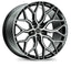 Kies-Motorsports Vossen Vossen HF-2 19x9.5 / 5x112 / ET45 / Deep Face / 66.5 - Brushed Gloss Black Wheel