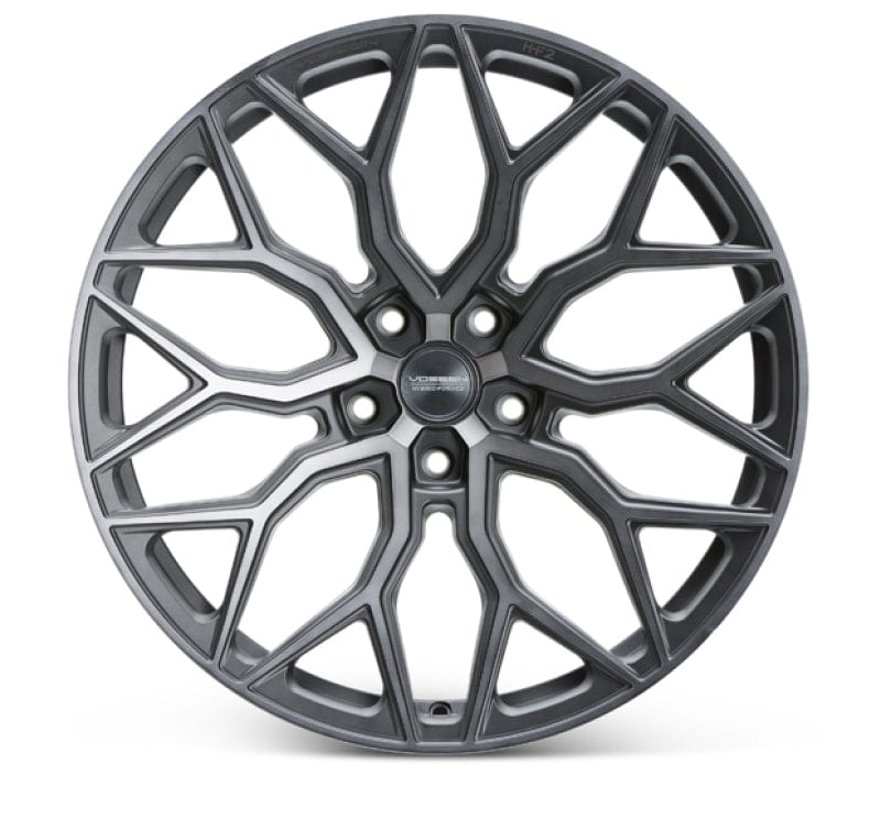 Kies-Motorsports Vossen Vossen HF-2 20x10 / 5x120 / ET45 / Deep Face / 72.56 - Tinted Matte Gunmetal Wheel Main image