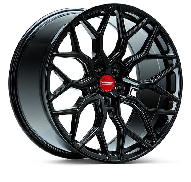 Kies-Motorsports Vossen Vossen HF-2 22x10.5 / 5x112 / ET8 / Super Deep / 66.5 - Gloss Black Wheel Main image